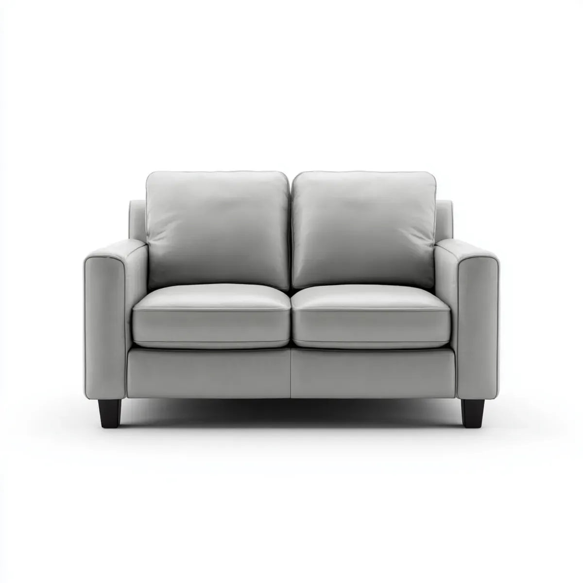Sofa, 2-fotela fotelik jasny szary 150 x 85 x 85 cm PU- sztuczny prostokątna